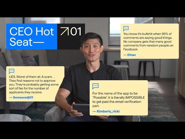CEO Tony Huang Answers Your Toughest Questions | Possible Finance