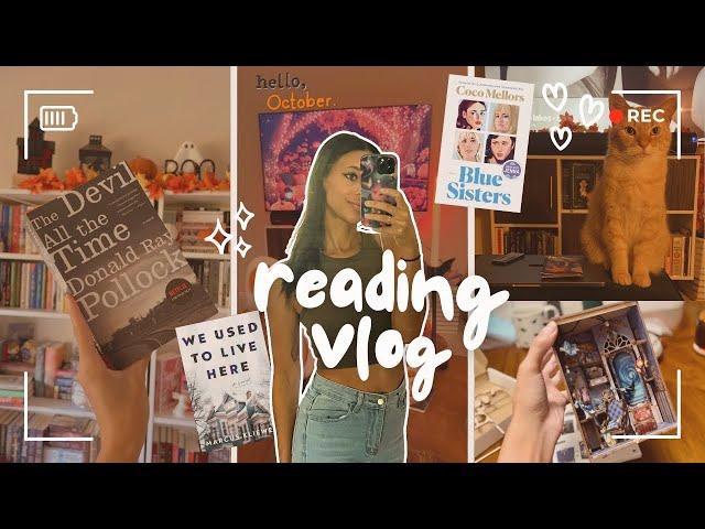 cozy week, small town horror, DIY book nook,  || vlogtober 001