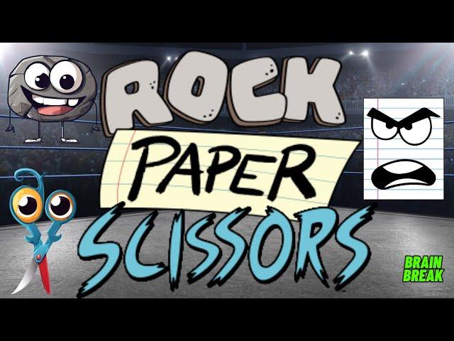 ROCK PAPER SCISSORS GAME | EXERCISE BRAIN BREAK FOR KIDS | KIDS WORKOUT GAME FOR CLASSROOM & HOME.