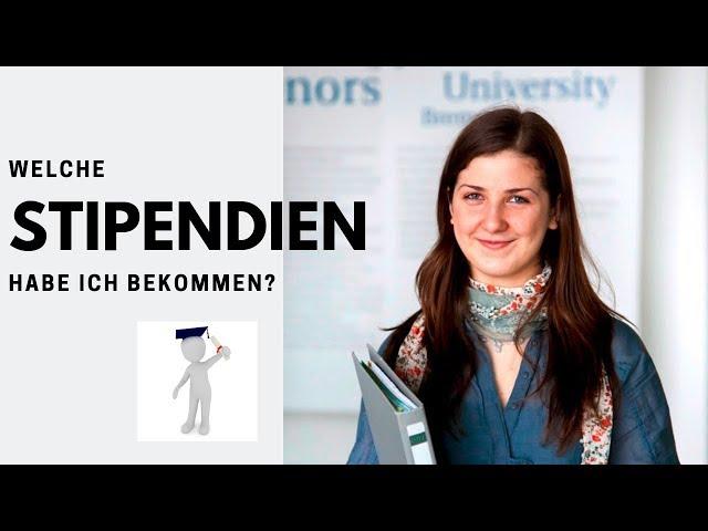 6 STIPENDIEN, die ich im STUDIUM bekommen habe.