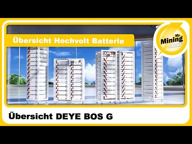 Übersicht DEYE BOS G Hochvolt Batterie Familie