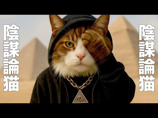 A conspiracy-theorist cat who is obsessed with conspiracy theories [dubbing]