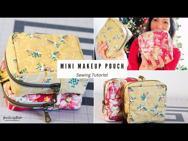 mini makeup pouch - how to sew - small multi purpose pouch - sewing tutorial