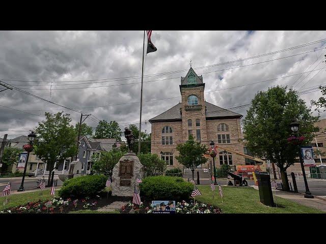 ⁴ᴷ⁶⁰ Walking downtown Stroudsburg, Pennsylvania