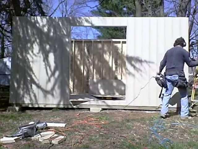 router cutout on the shed doors