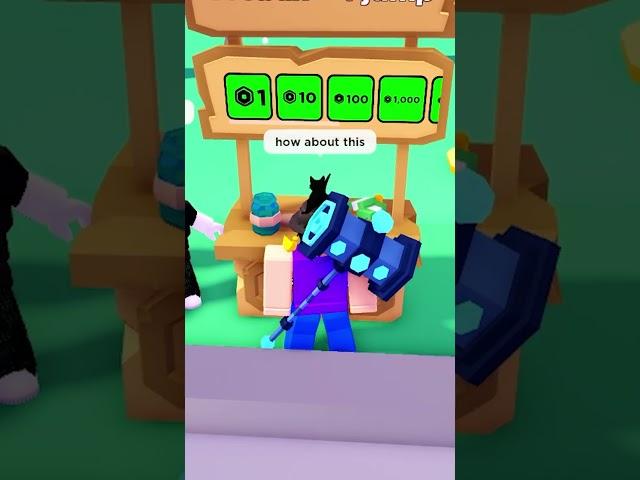 1 Robux = 1 Jump  #shorts #roblox #plsdonate