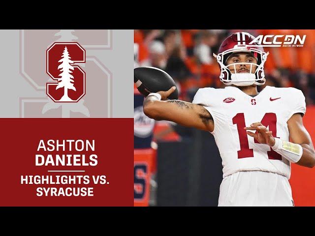 Stanford QB Ashton Daniels Highlights vs. Stanford