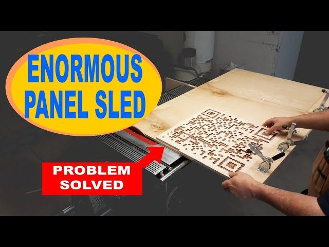 Table Saw Crosscut Sled: Large Panels Now Cut With No Problem