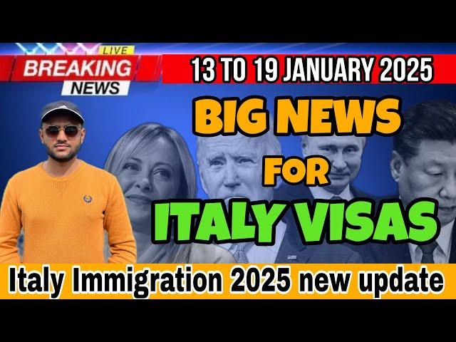 Italy visa new update 2025|Italy Immigration update|Italy visa update 2024|#saleemrazavlogs