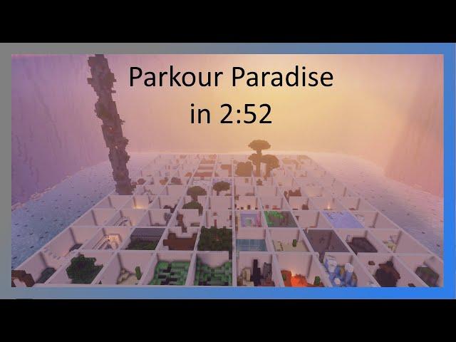 Parkour Paradise v2 Speedrun in 2:52