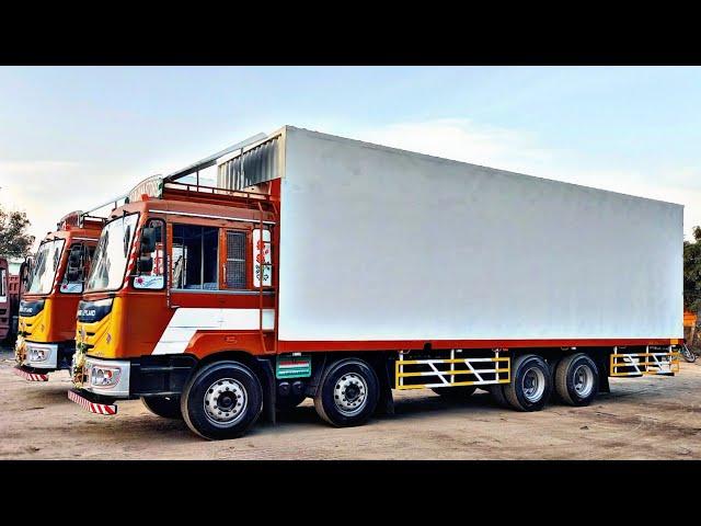 (Super Saravana Stores மதுரை) Single Glass Cabin 12 wheeler 32 feet container.