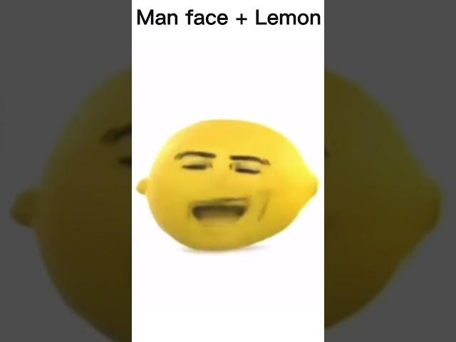 lemon + man face #shorts 