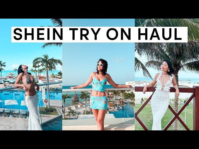 SHEIN TRY ON HAUL SUMMER 2024 \\ Shein Vacay Dresses, Skirts, Swimwear, and House of CB Dupes!!!