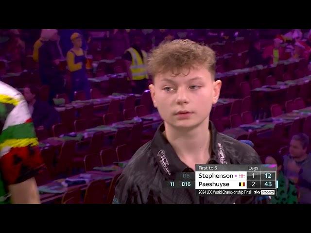 13 YEAR OLD STAR! Lex Paeshuyse v Daniel Stephenson - 2024 JDC World Junior Championship Final