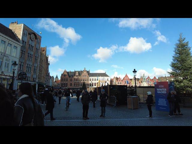 Walking Tour in Bruges, Belgium: Exploring the City Center from the River