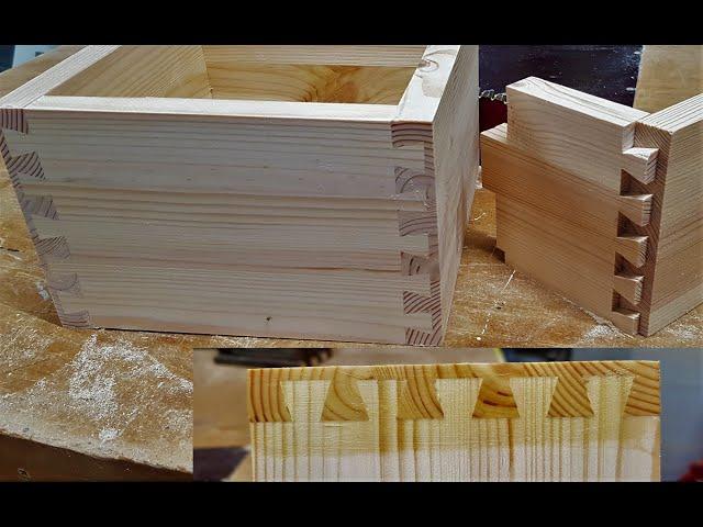 How to make a dovetail joint box without a jig