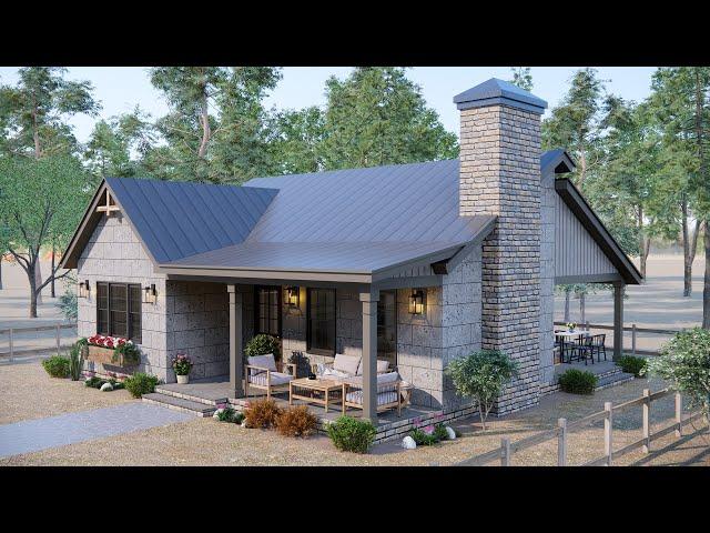 33'x33' 10x10m  It's Absolutely STUNNING !!! Cozy Cottage House Design