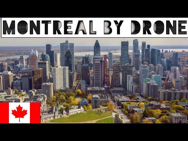 Montreal Quebec Canada Drone View [4k]