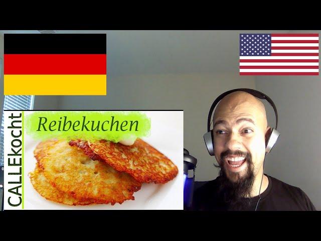 American Reacts To Make your own crispy potato pancakes | German Video