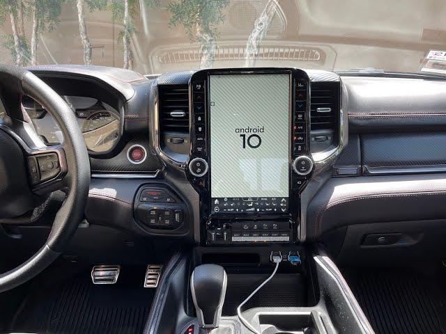 How to connect 13.6" Android 10 navigation radio for 2019 and later Dodge Ram