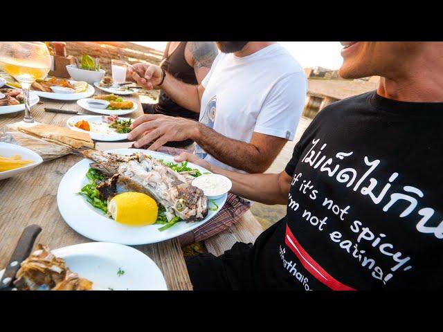 Lebanese Seafood - Eating LIONFISH in The Mediterranean Sea! | Batroun, Lebanon