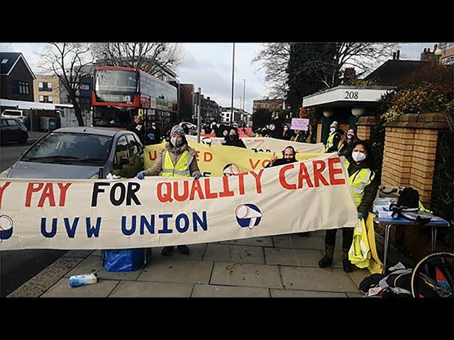 Time for £12! Sage care workers strike for a living wage