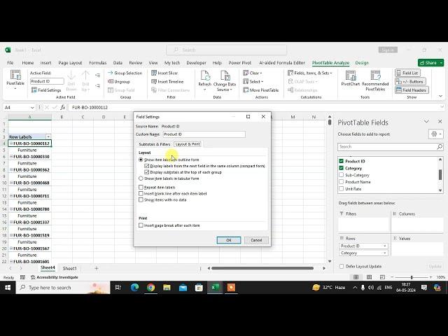 How To Create Pivot Table In Excel Sheet (Unique Trick )