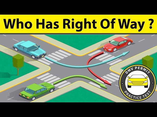 Which car has the right of way? Understand and Resolve this common Right-of-way driving rule