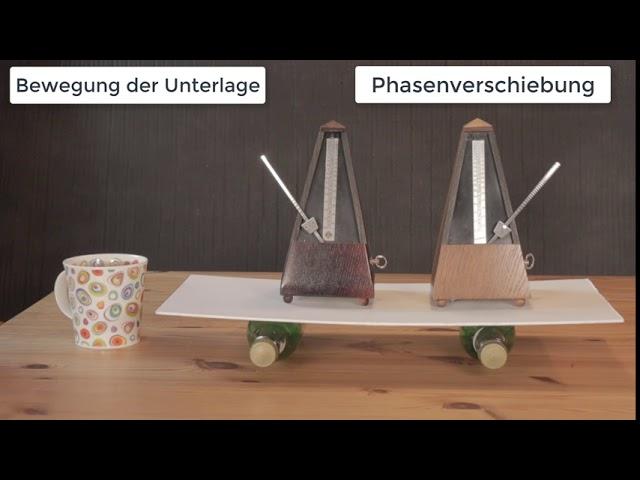 Mechanik Experiment: Resonanz, Schwebung mit Metronom