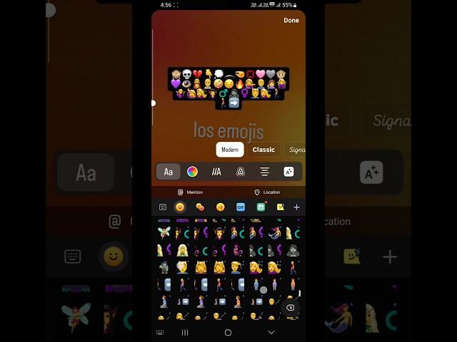 iphone emoji on android instagram #shortvideo #iosemojis