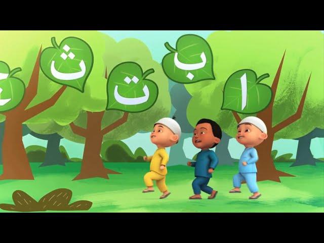 Alif Ba Ta Upin & ipin, alif ba ta tsa upin dan ipin, belajar dan menyanyi huruf hijaiyah upin ipin