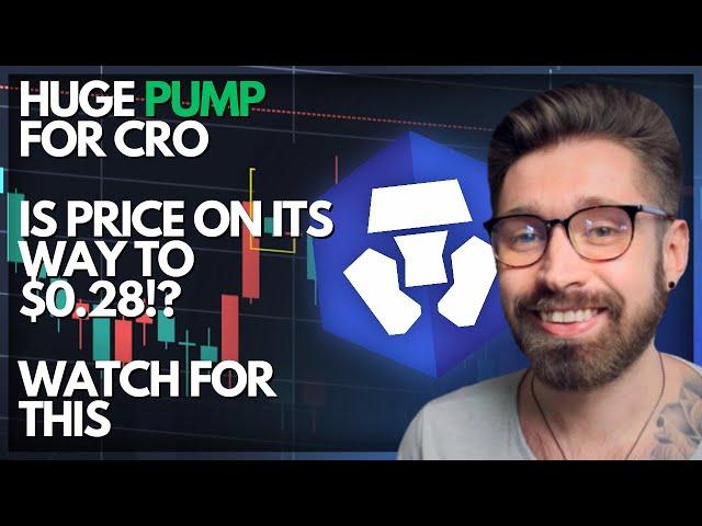 CRO PRICE PREDICTION 2024HUGE PUMP FOR CRO - PRICE ON ITS WAY TO $0.28!?WATCH FOR THISCRYPTO.COM