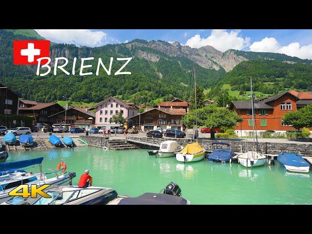 BRIENZ Switzerland  Walking Tour Near Lake Brienzersee Switzerland 4K 60p