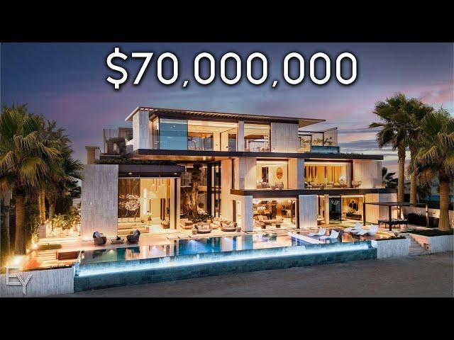 Touring a $70,000,000 Dubai Billionaire Mansion With an UNDERWATER GARAGE!