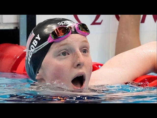 Lydia Jacoby strikes surprise gold at Olympics, ending King's reign