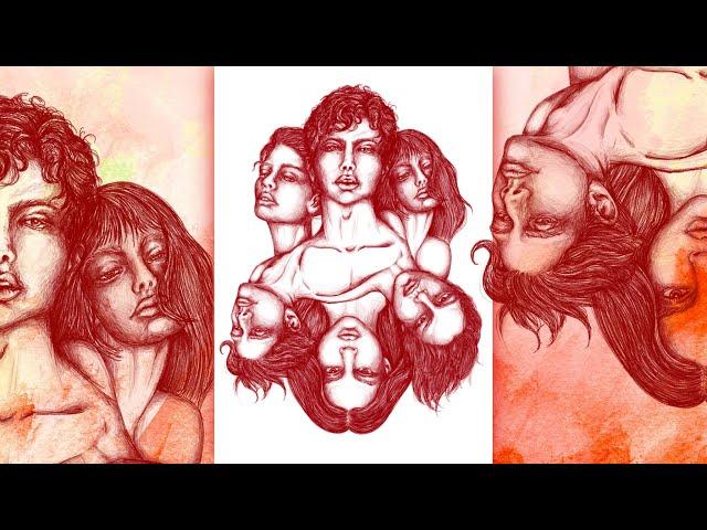 Faces - Digital Drawing - Speed Drawing