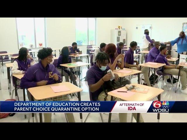 Louisiana Department of Education introduces new 'parents choice' COVID-19 quarantine option