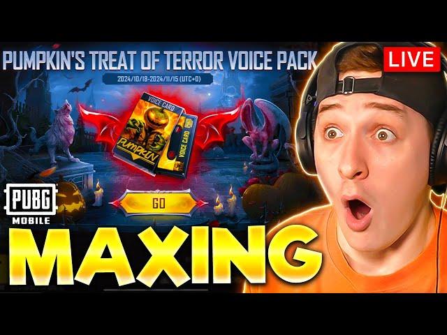 MAXING NEW MYTHIC PUMPKIN VOICE PACK! PUBG MOBILE