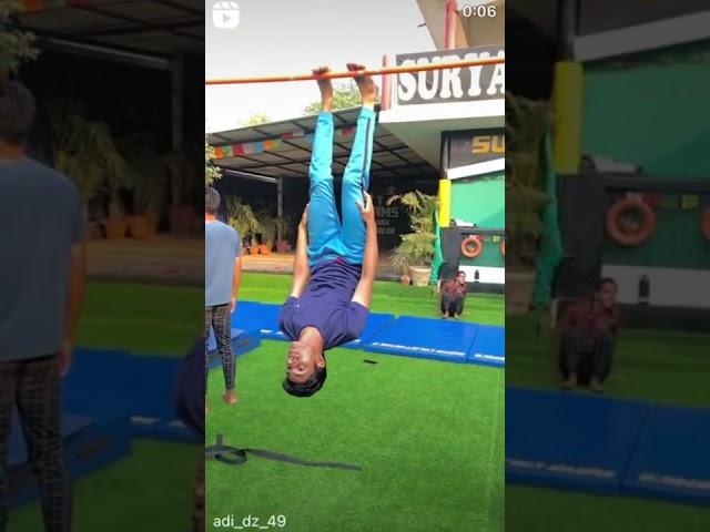 Old video of Aditya Rajput #calisthenics #martialart #hanging #shorts