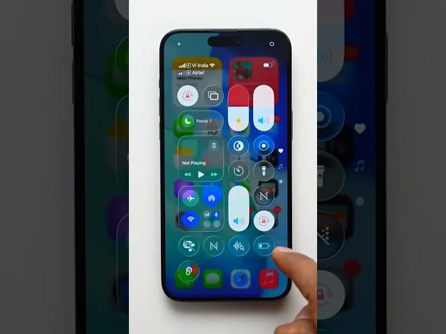 iOS 26 (Liquid Glass) First Look |  Best iOS Update #shorts #youtubeshorts #ytshorts