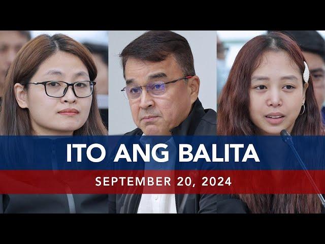 UNTV: Ito Ang Balita | September 20, 2024