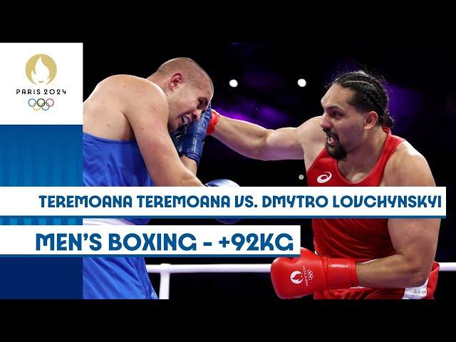  Teremoana Teremoana vs. Dmytro Lovchynskyi  | Men's Boxing +92kg | #Paris2024 Highlights