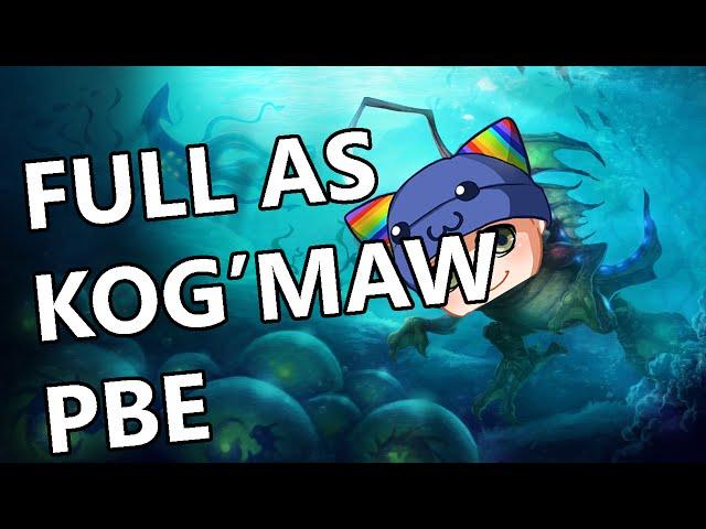League of Legends - PBE Attack Speed Kog'Maw - Full Gameplay Commentary