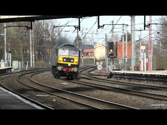 LSL class 47 D1924 runs light through Lancaster