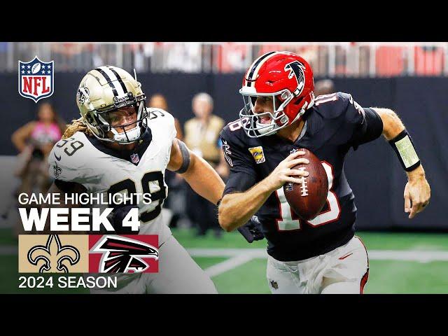 New Orleans Saints vs. Atlanta Falcons | 2024 Week 4 Game Highlights