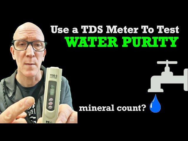 How to use a TDS meter to test water purity - total dissolved solids