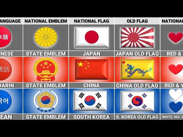 Japan vs China vs South Korea - Country Comparison