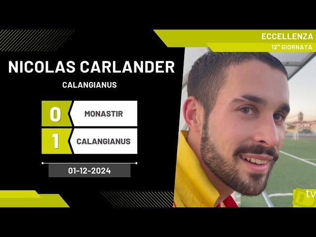 Nicolas Carlander attaccante Calangianus 01-12-2024 - Diario Sportivo