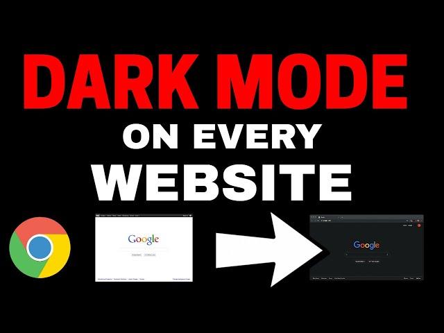 ENABLE DARK MODE ON EVERY WEBSITE !