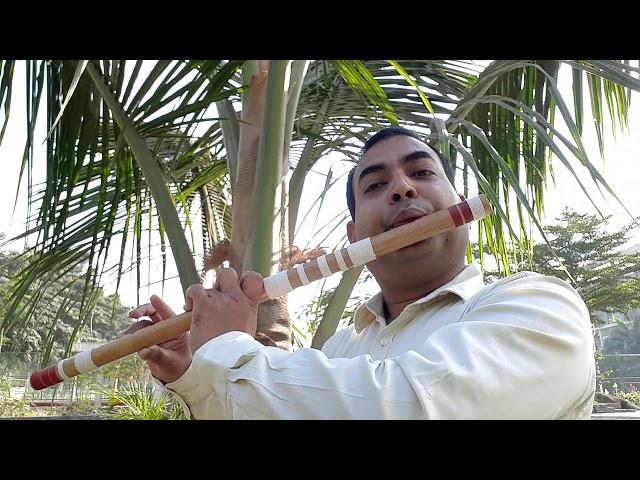 Aum jaap thrice and flute play by Parikshit Singh on Bollywood movie song Tere mere honthoon pe